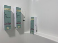 Broken shampoo dispenser