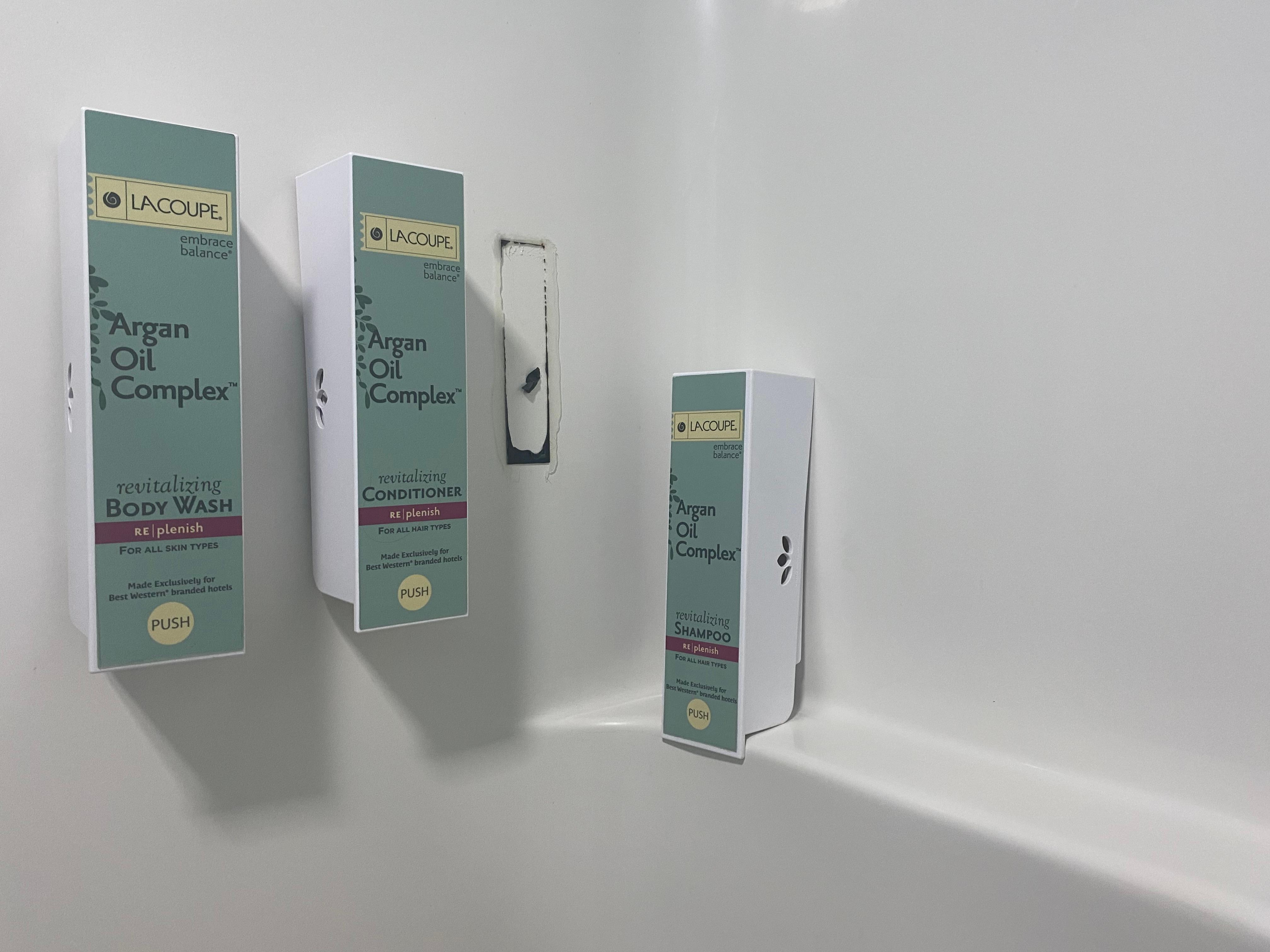 Broken shampoo dispenser