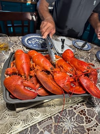 Home cooked Lobster Dinner
