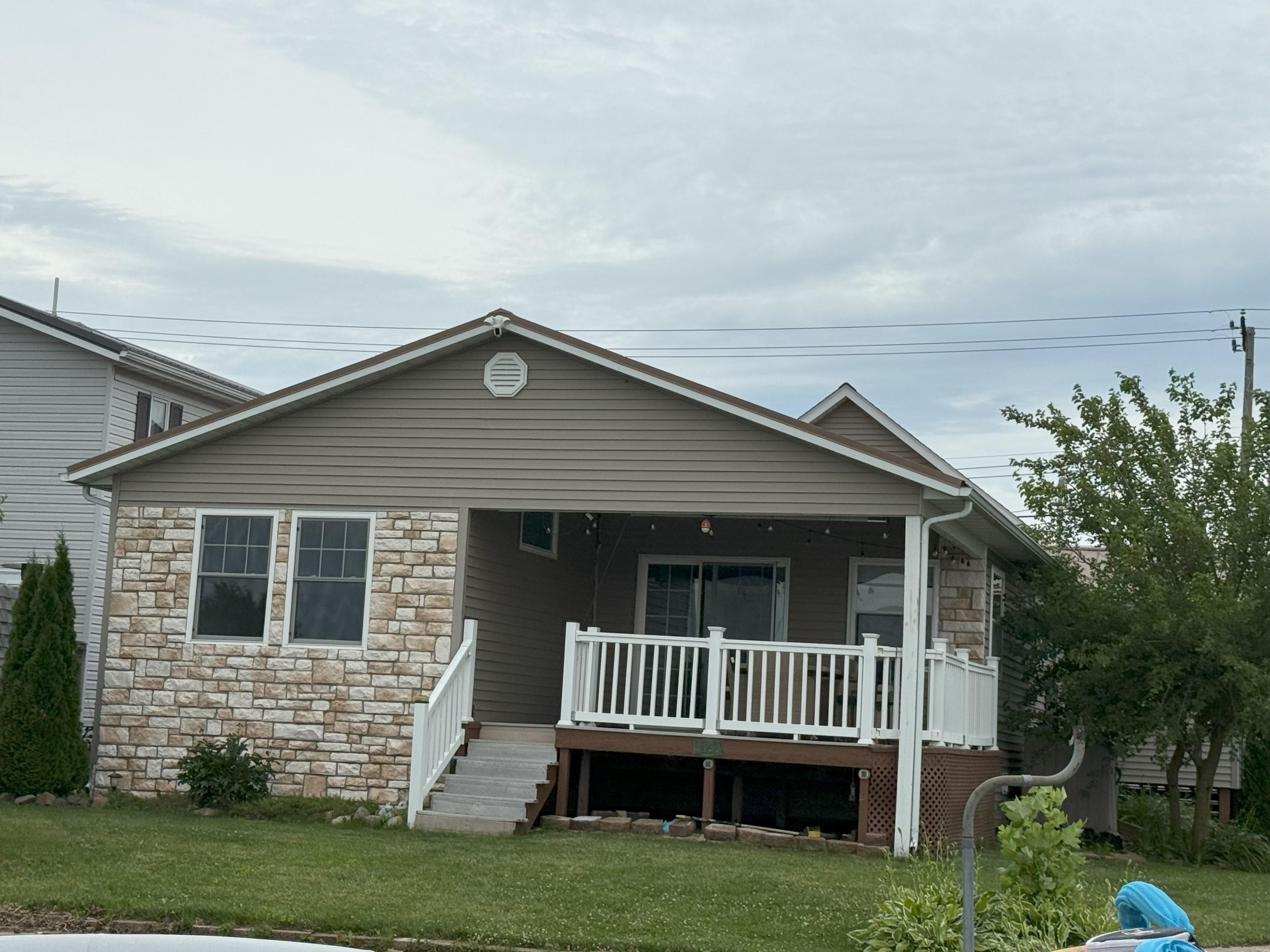 front of house facing lake