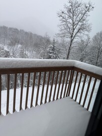 I would sit on the side porch here and listen to my worship music.