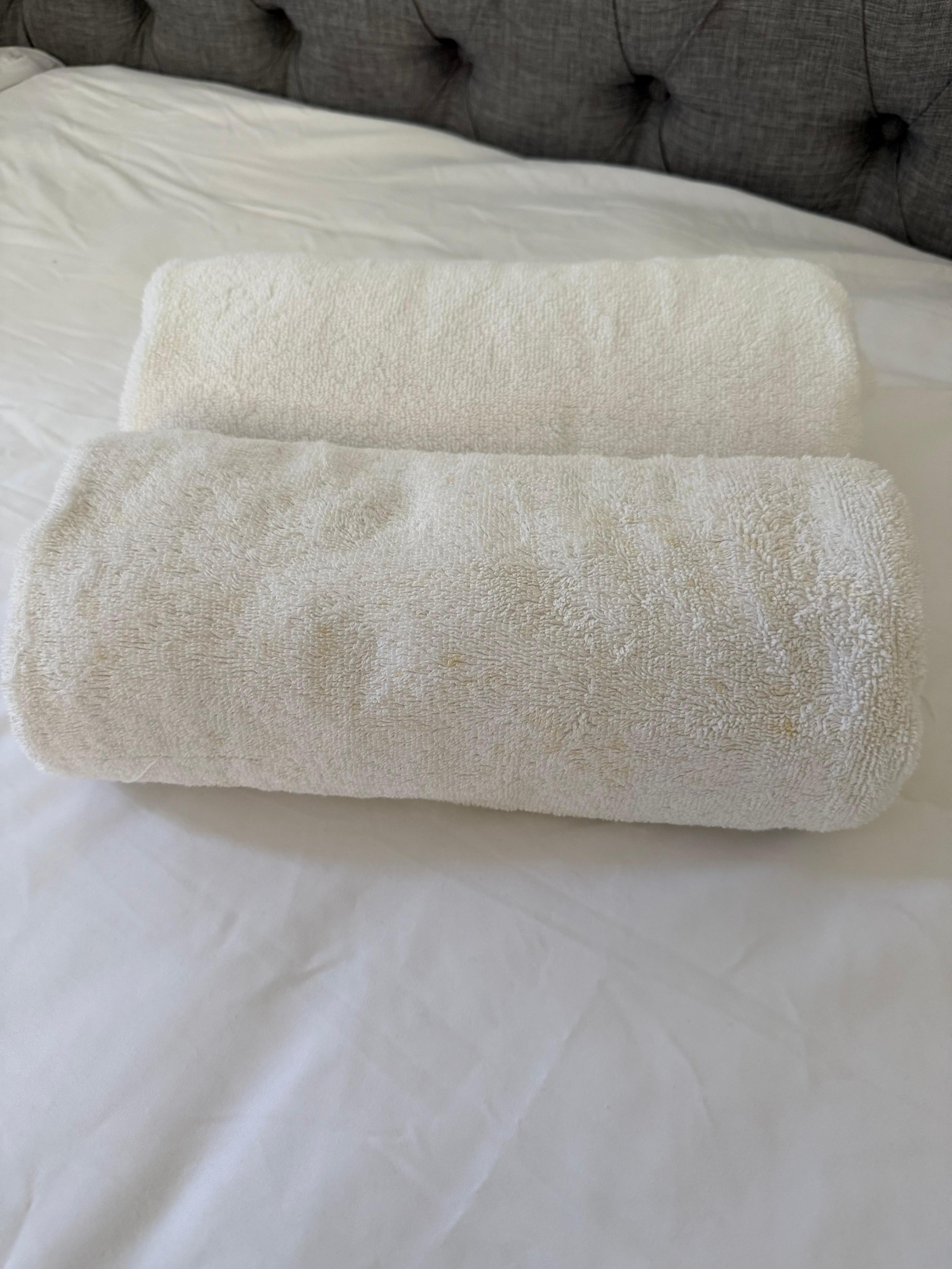 Dirty/stained towels