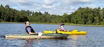 canoeing on Mud Lake