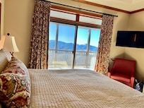 Master bedroom with view