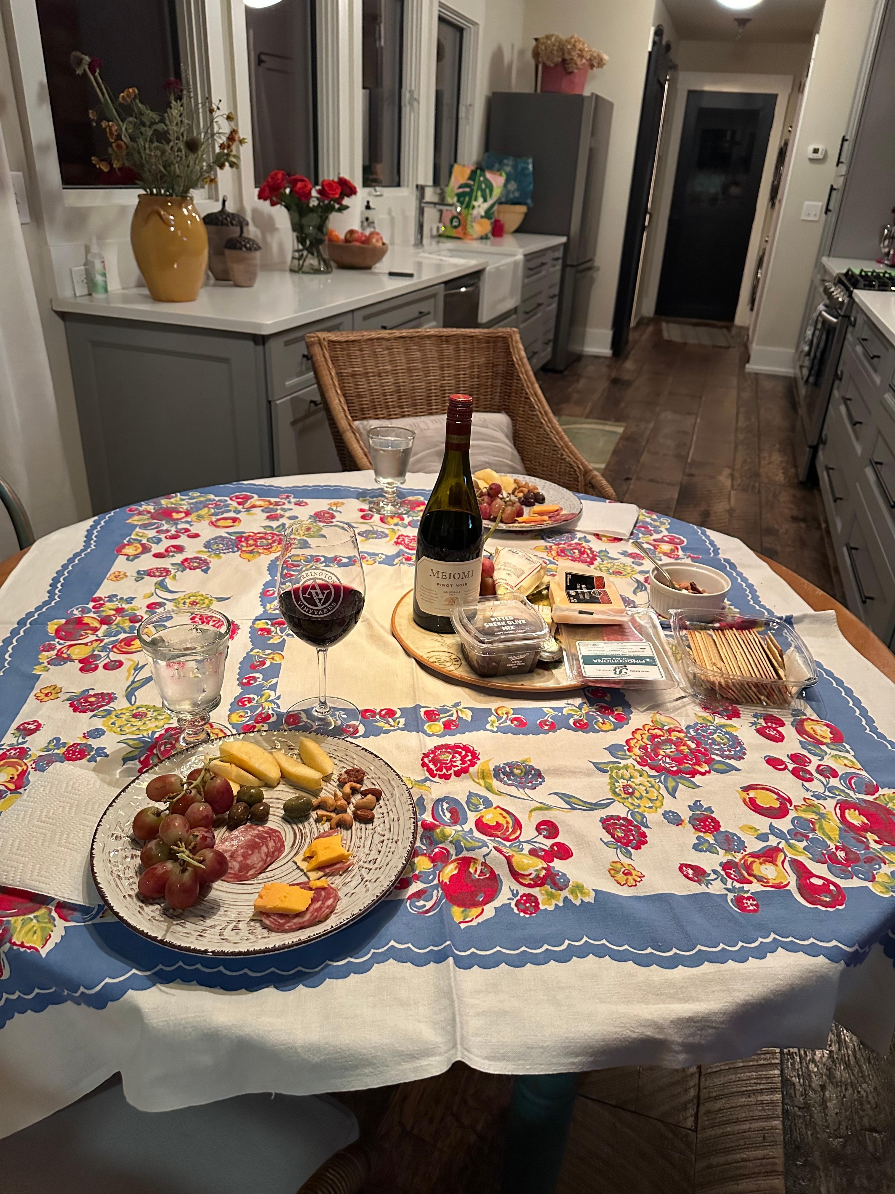 Instead of going out to dinner the first night we had a charcuterie board.