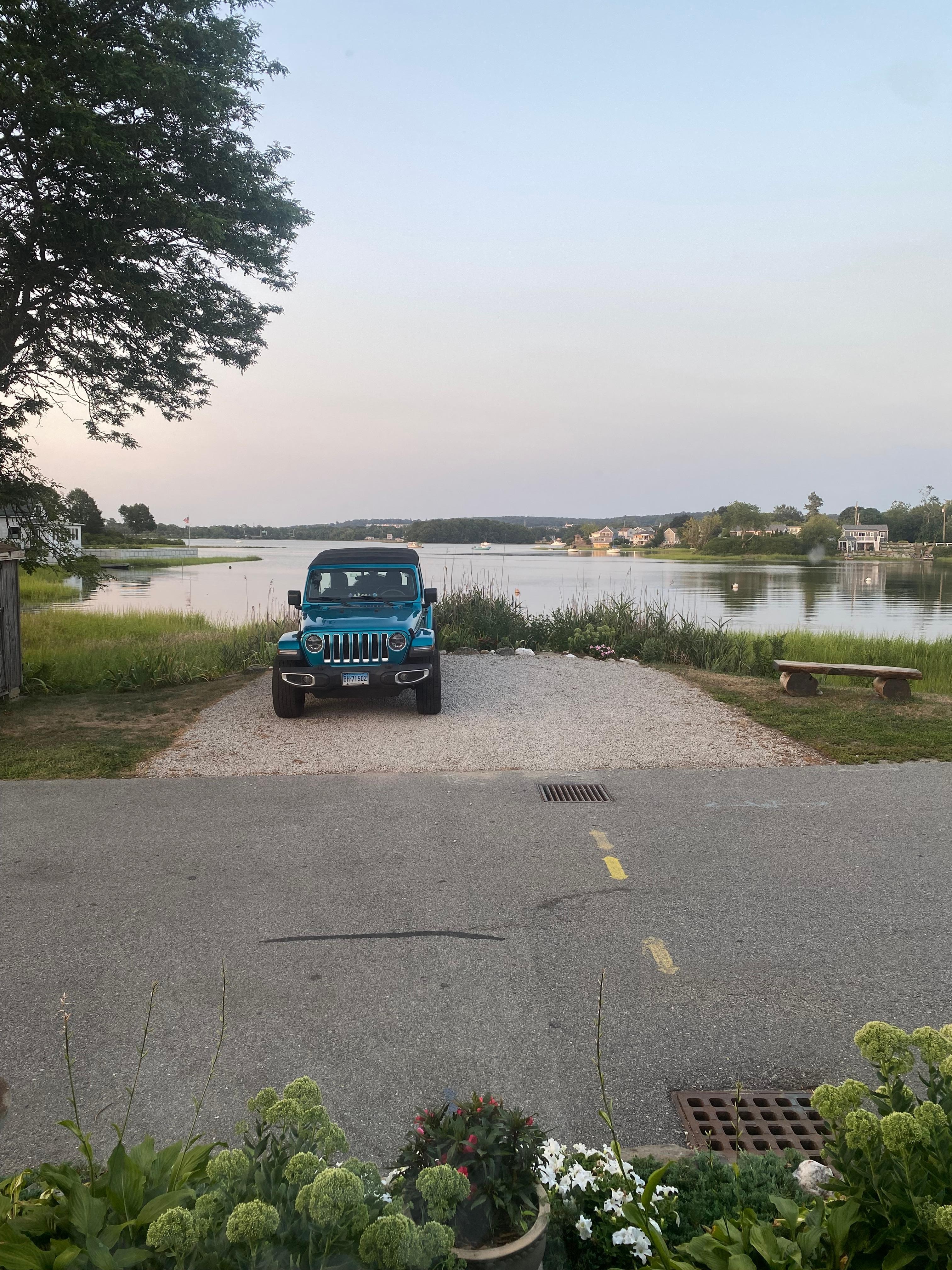 The view from the living room