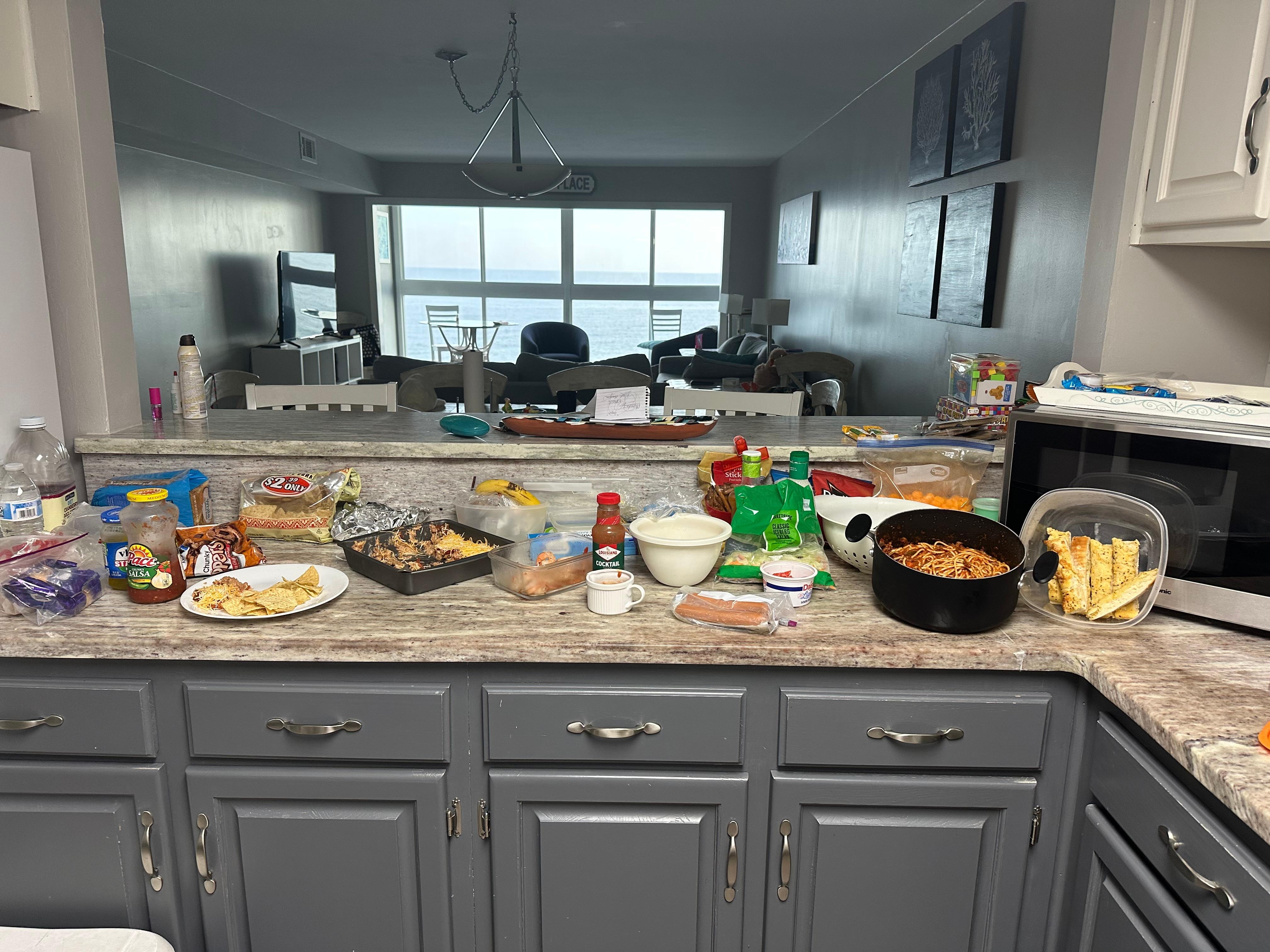 Leftover clean out on last night there