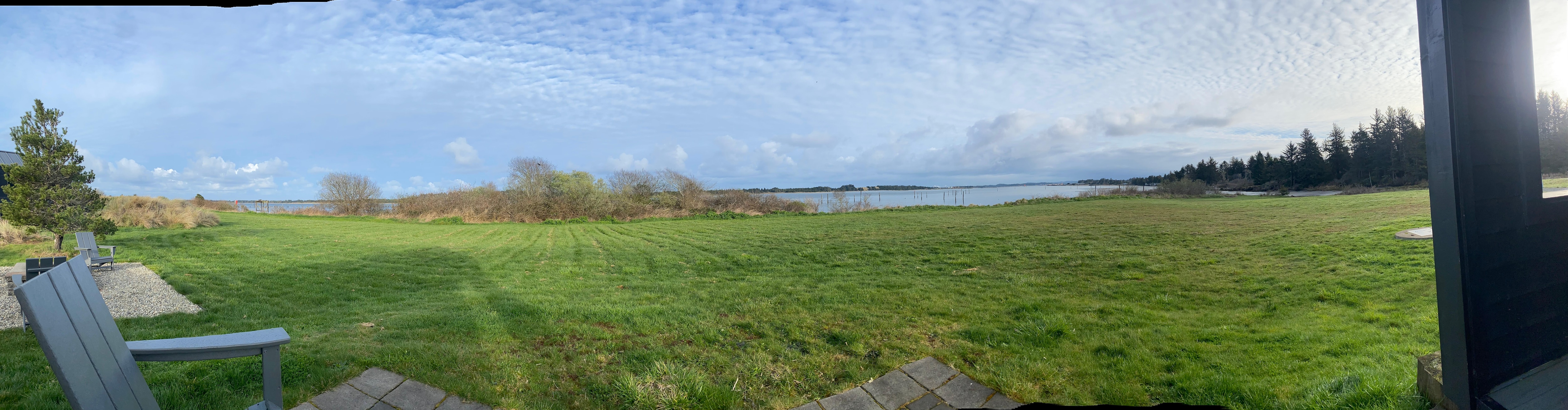 Panoramic from our porch