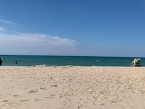 Warren state dunes beach and lake