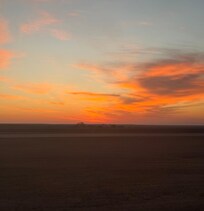 Sunrise over the prairie.