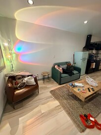 リビングルーム
緑のソファベッド