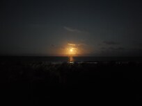 Full moon rising as seen from 1st floor deck -Aug. 2025