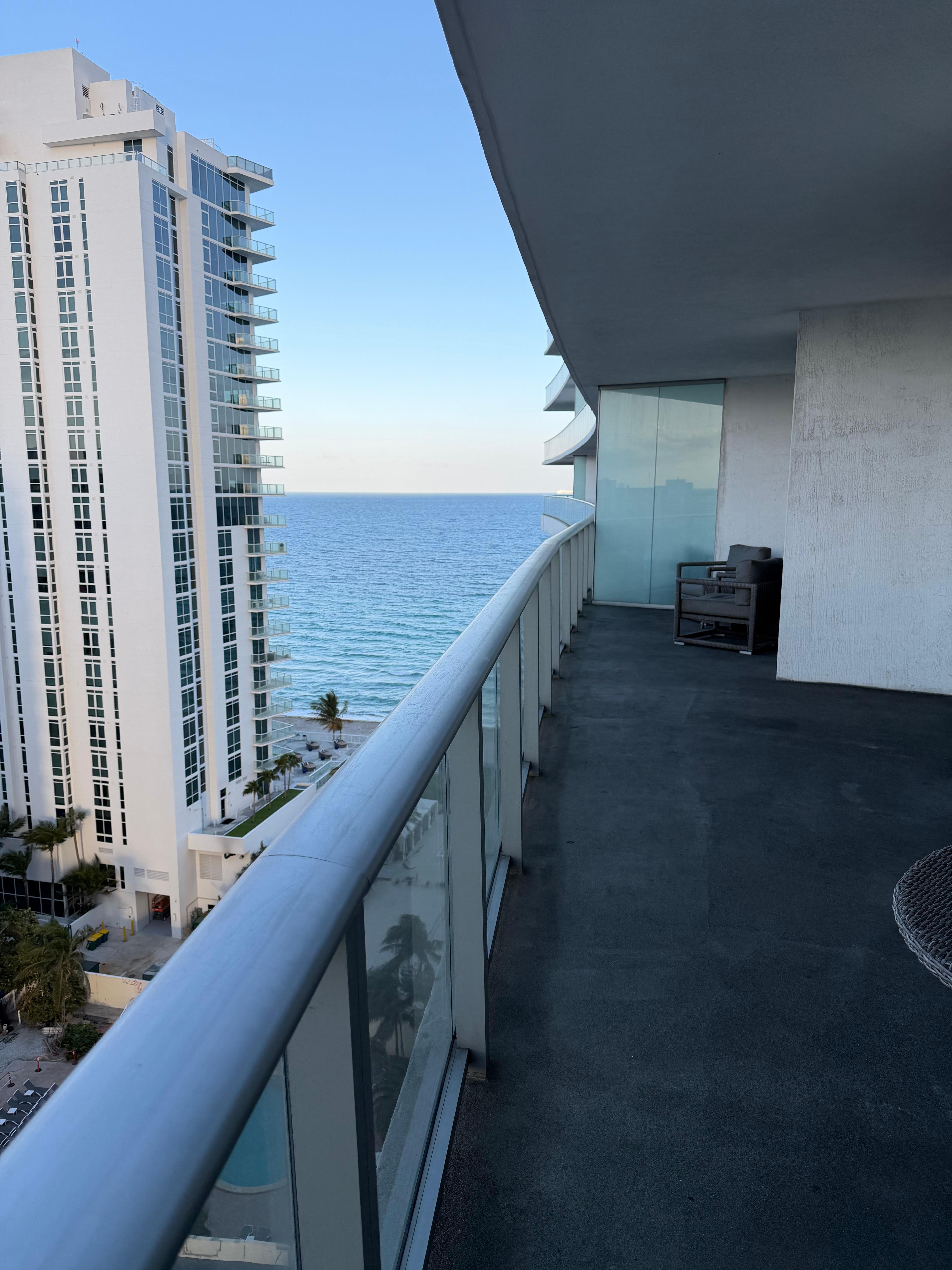 View looking right on the balcony 