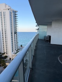 View looking right on the balcony