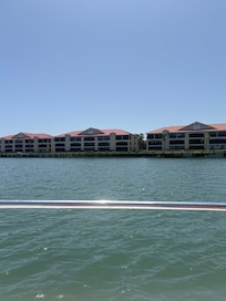 View from the boat!