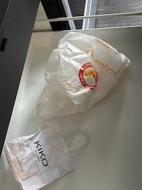 Trash left in kitchen drawer.
