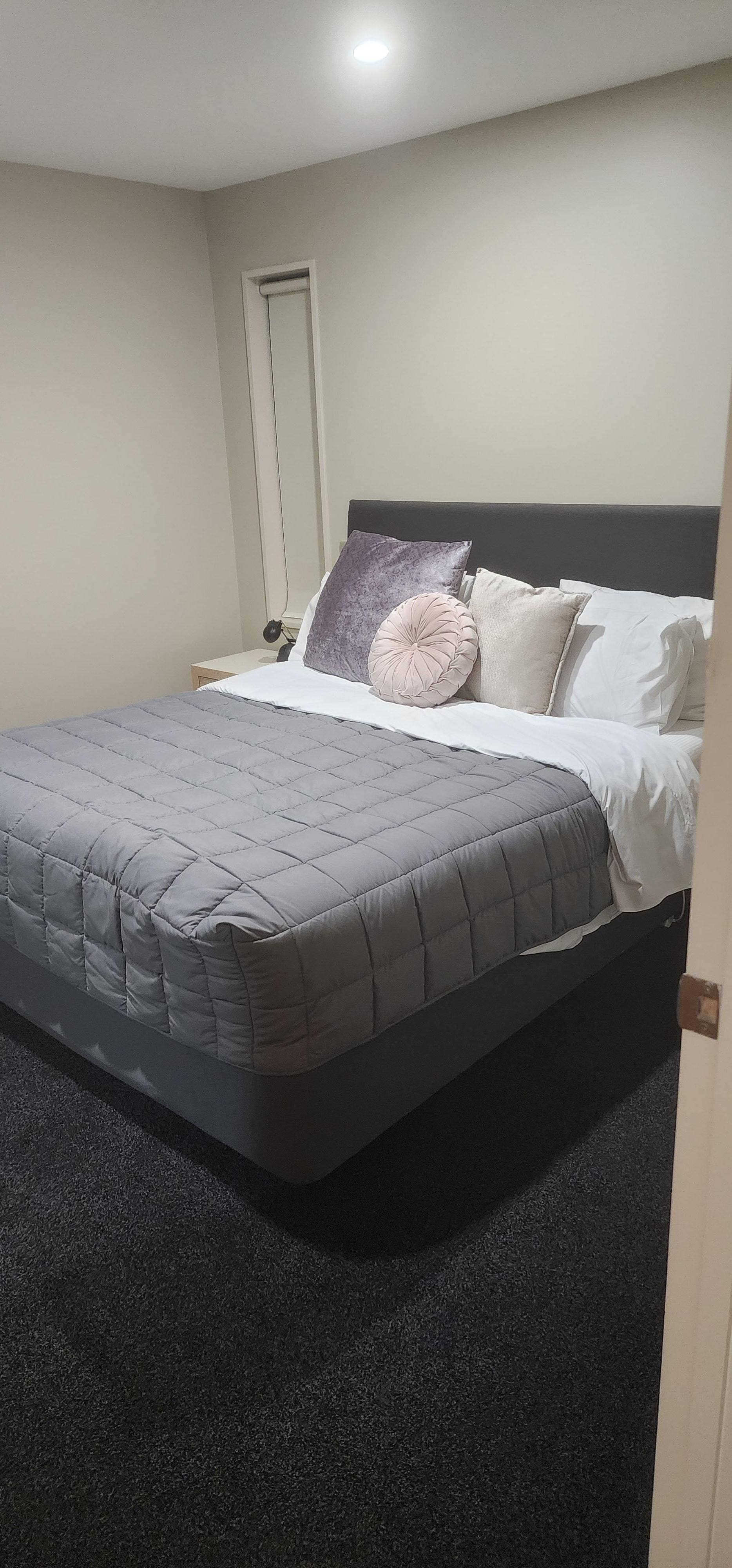 The bed looked beautiful