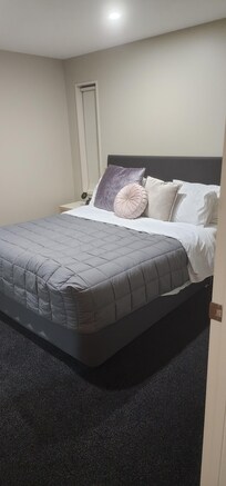 The bed looked beautiful