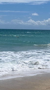 The beautiful beach at Blue View