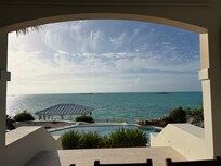 Patio table looking out.