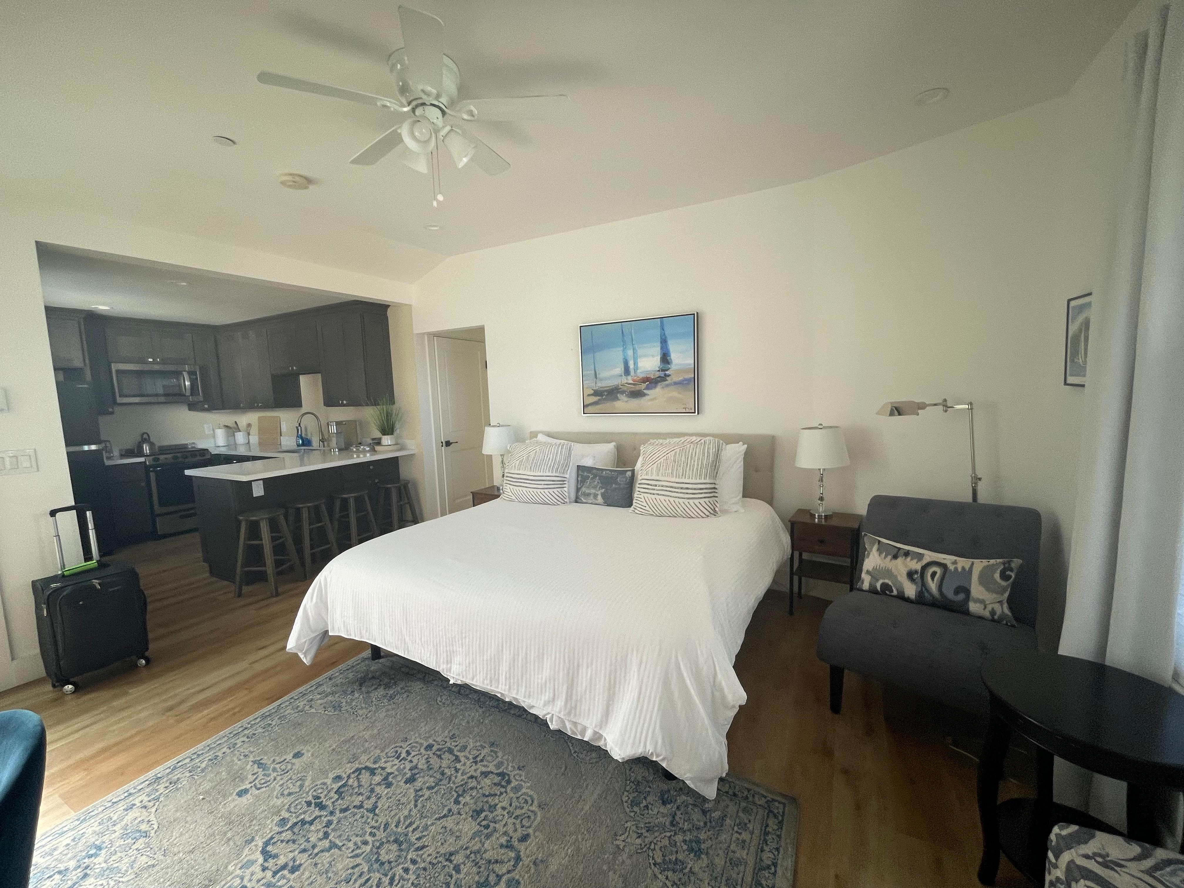 Room with kitchen
