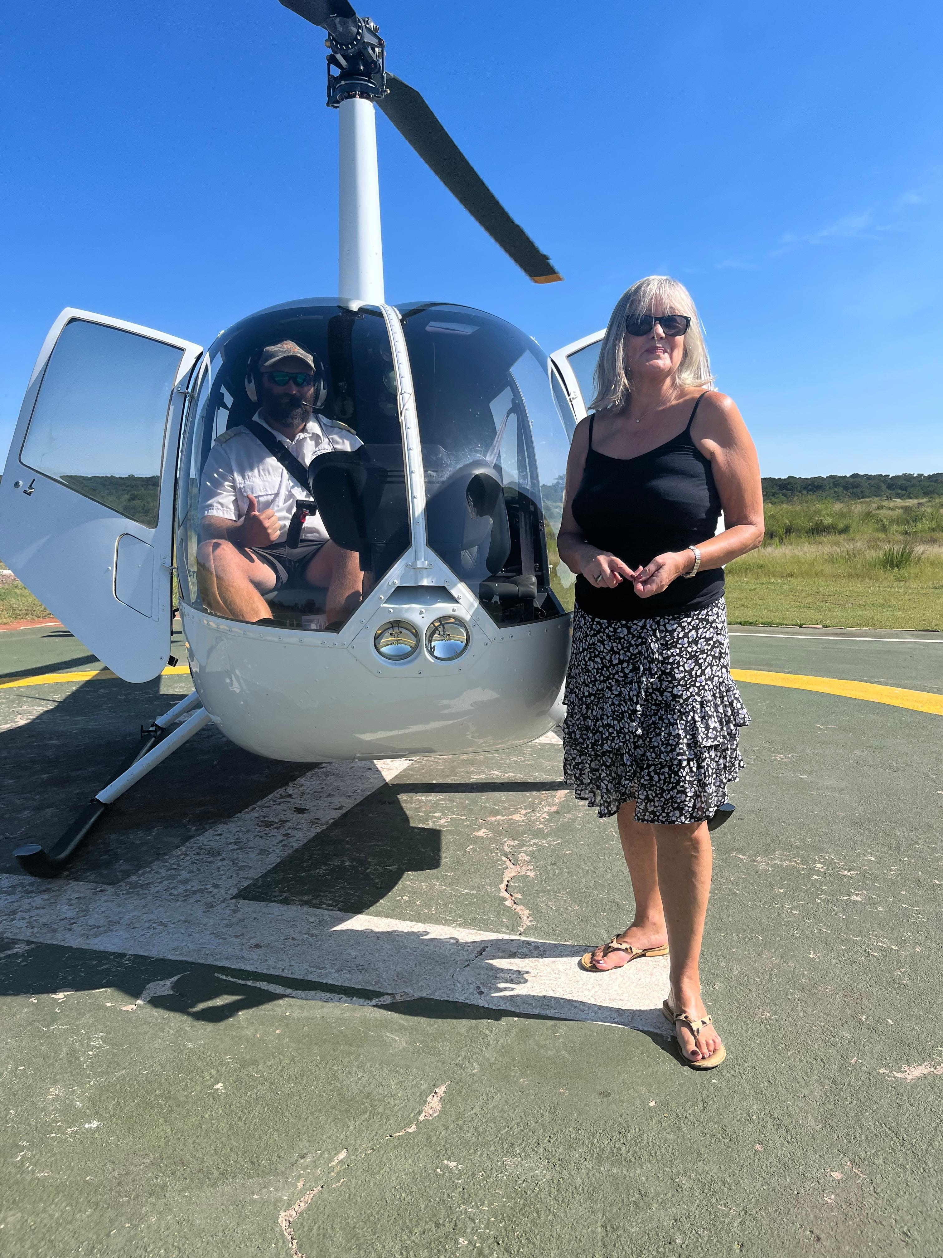 The flight over the falls is a must. Organised by the hotel .