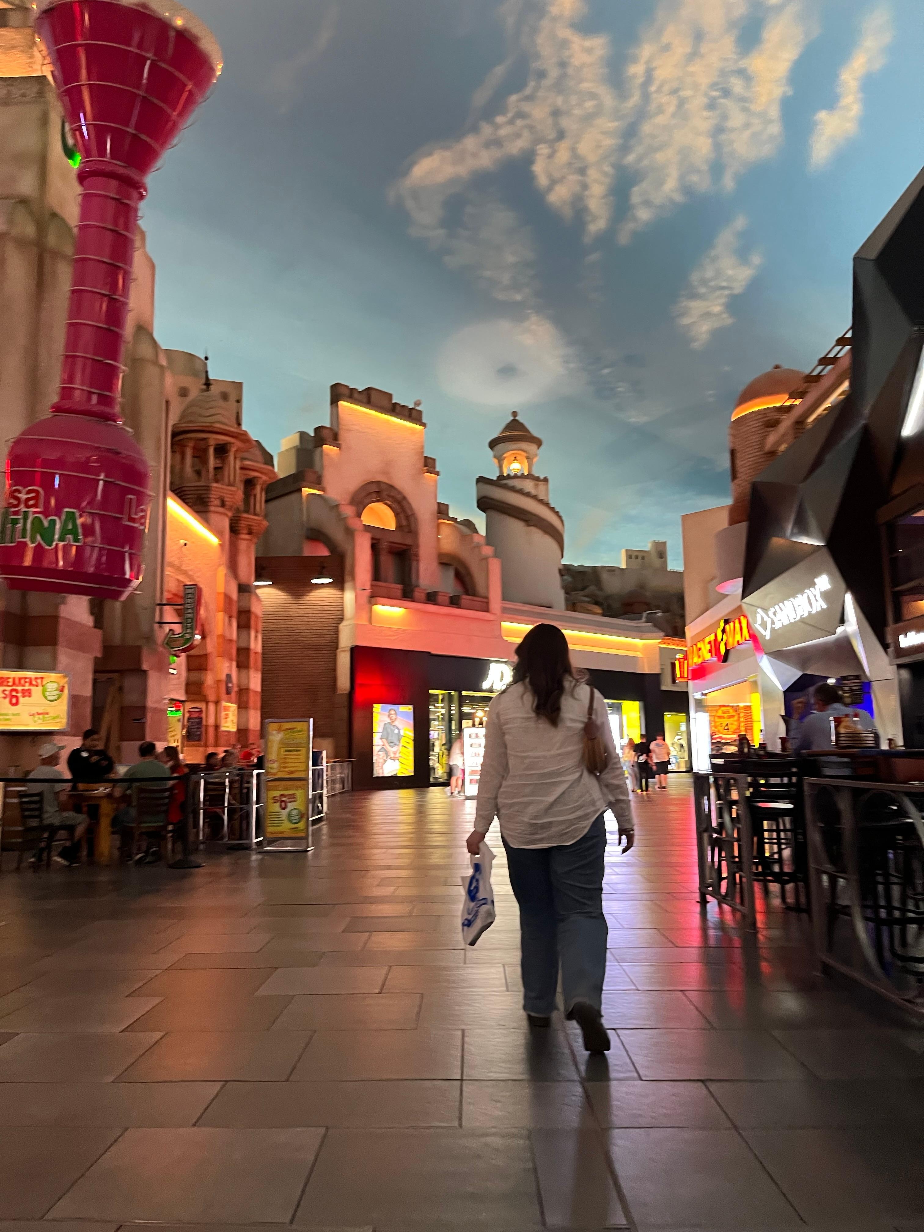 Walking in the mall