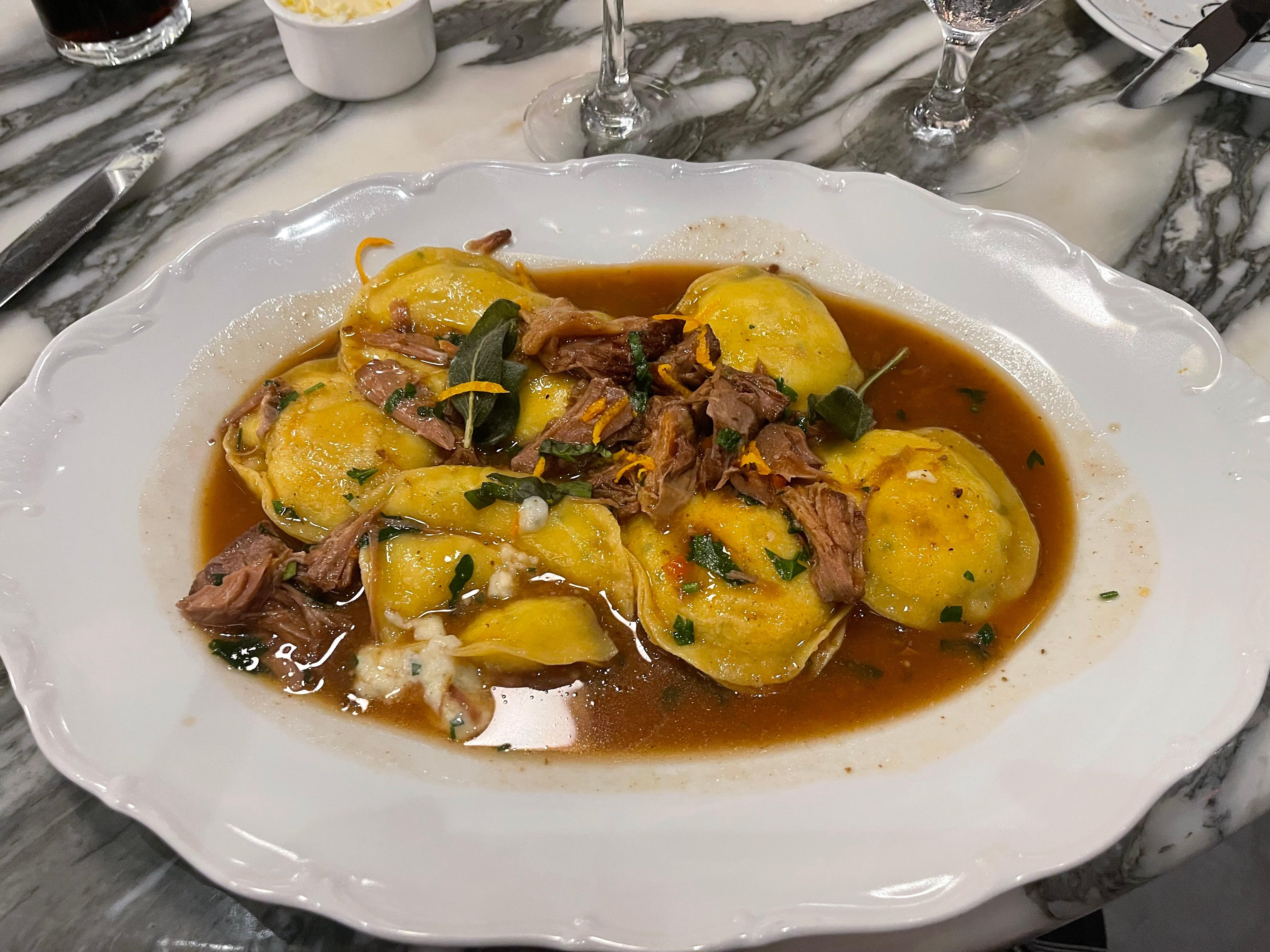 Ravioli from Angeline’s. 