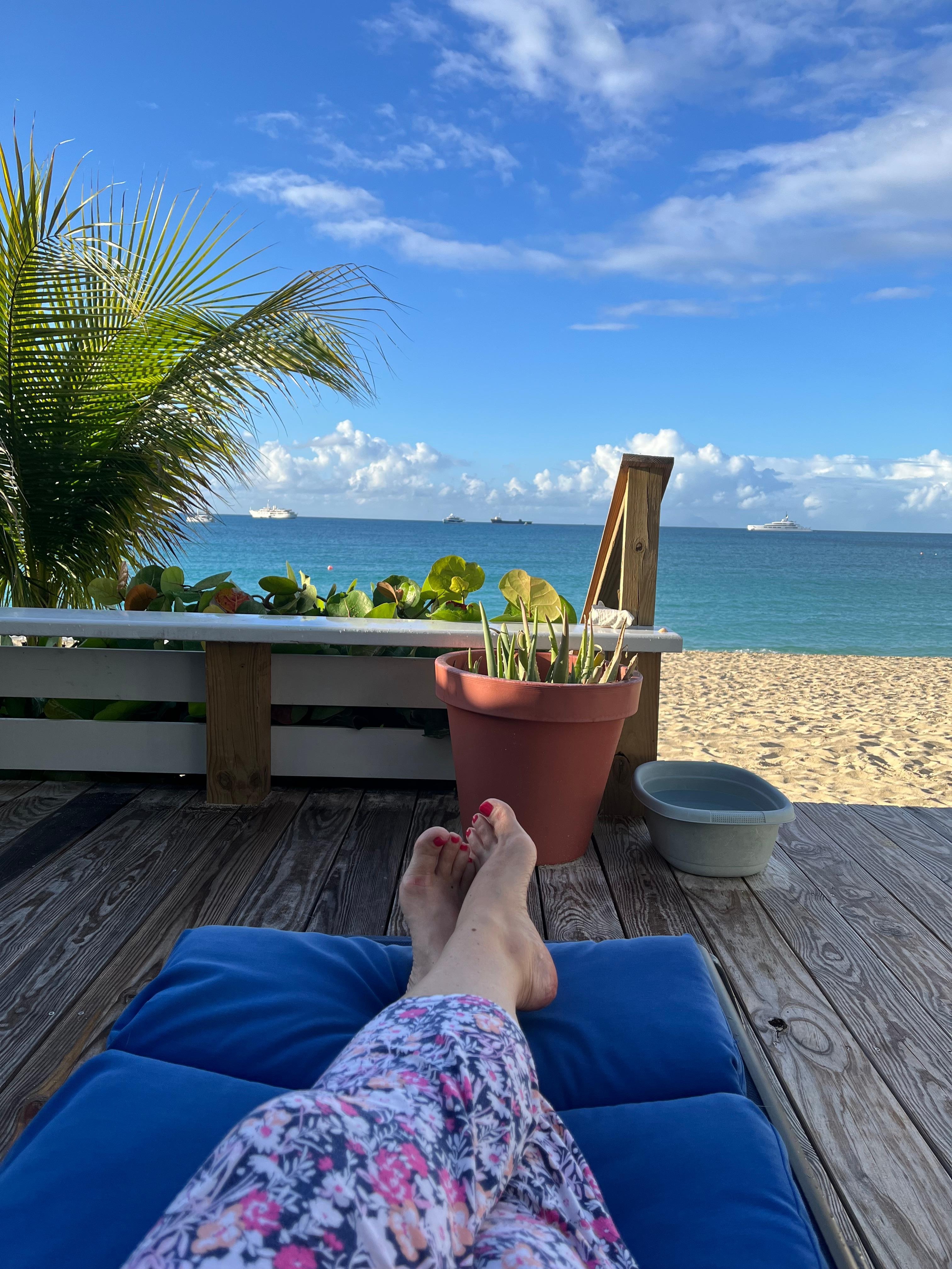 Loved having my morning coffee on the patio!!