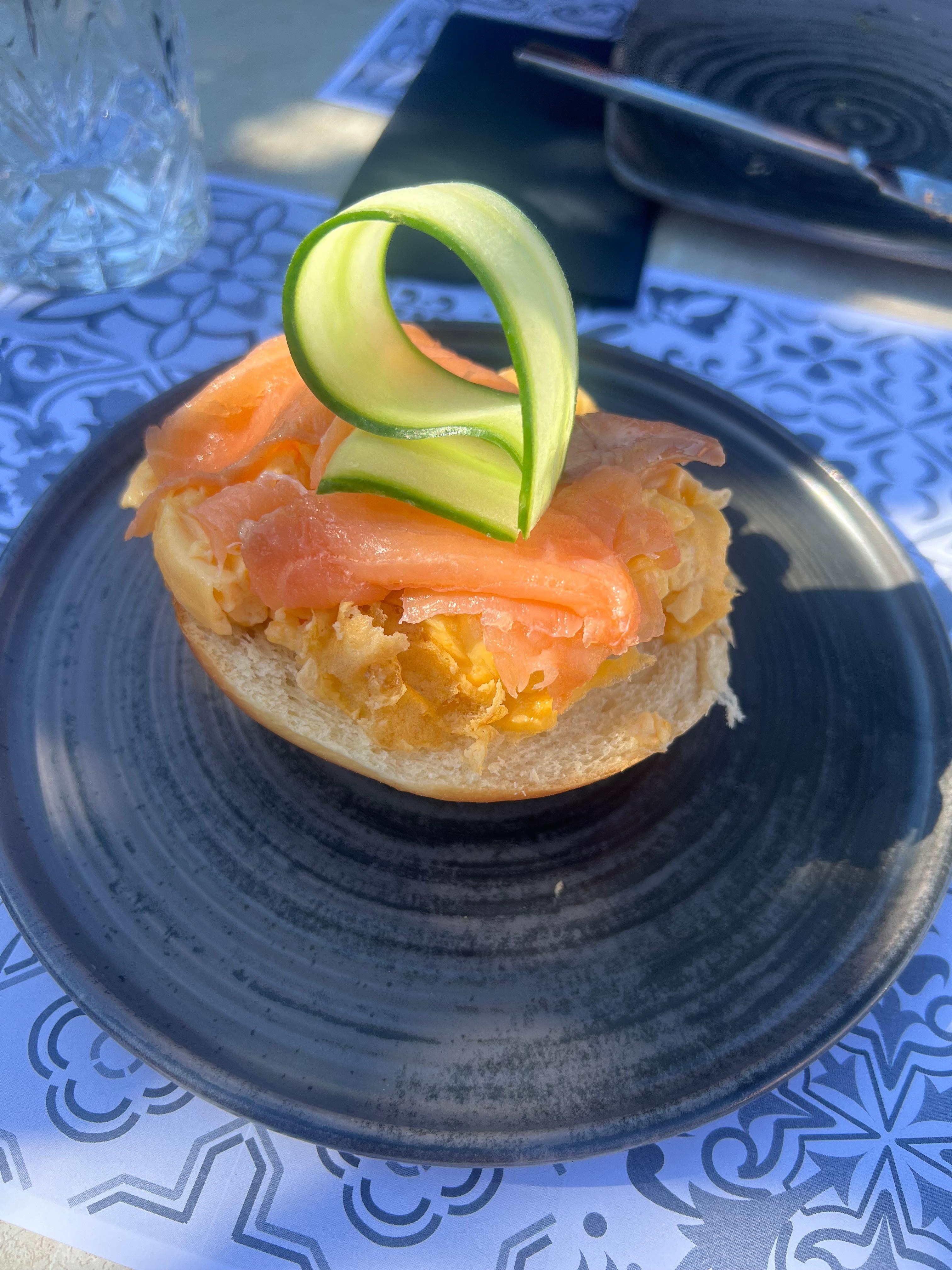 Salmon and egg 