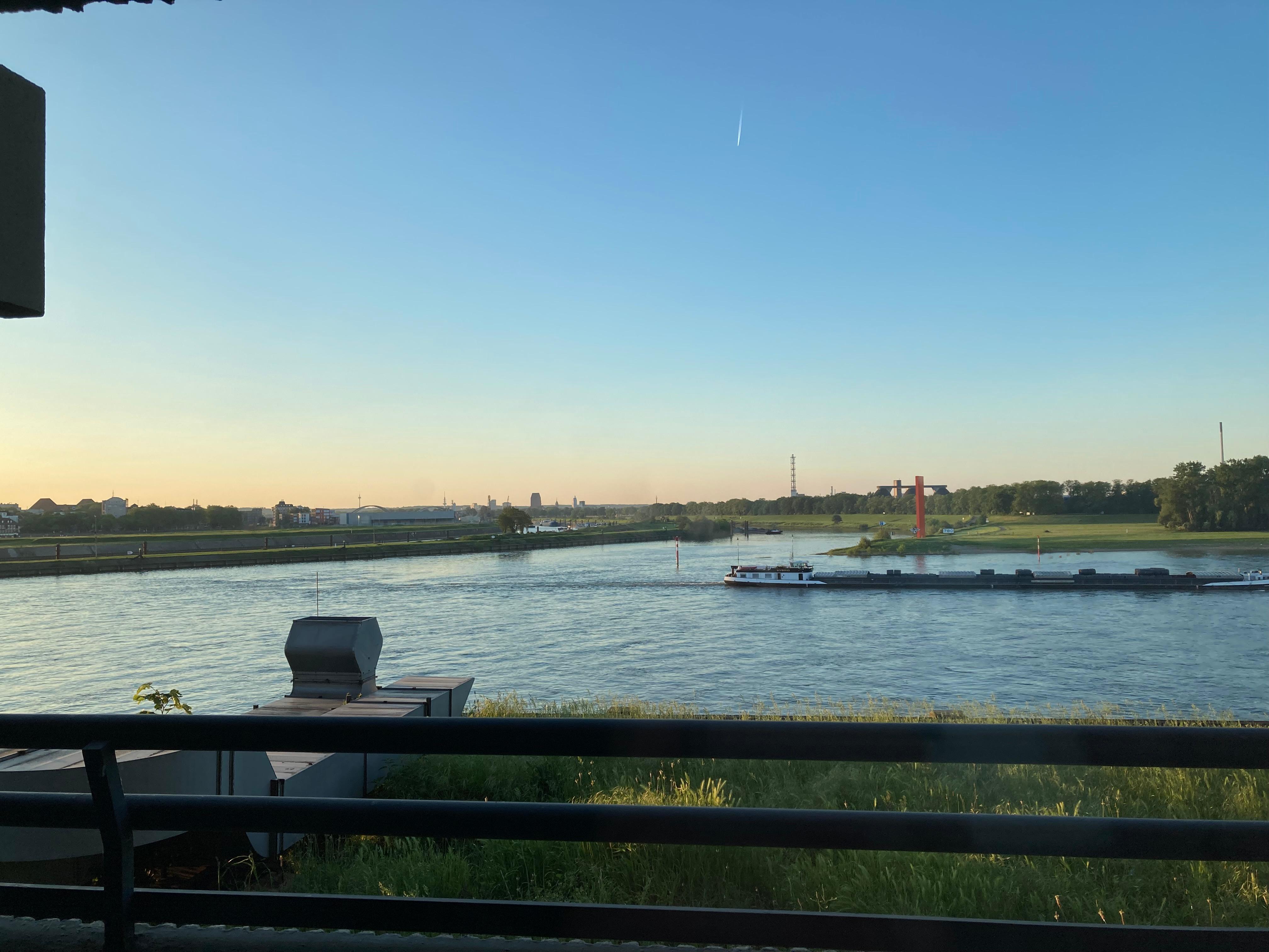 View over river from room