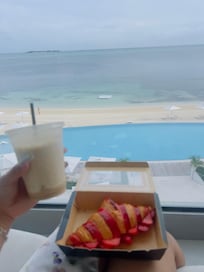 Breakfast croissant & coffee