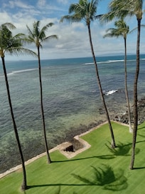 View of seawall from lanai.