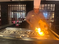 Asian restaurant / this chef was entertaining and made the night so much fun ! We went twice it was so good!