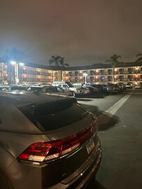 Car just parked in front of our room