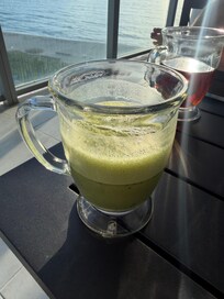 Morning matcha enjoying the sunrise!