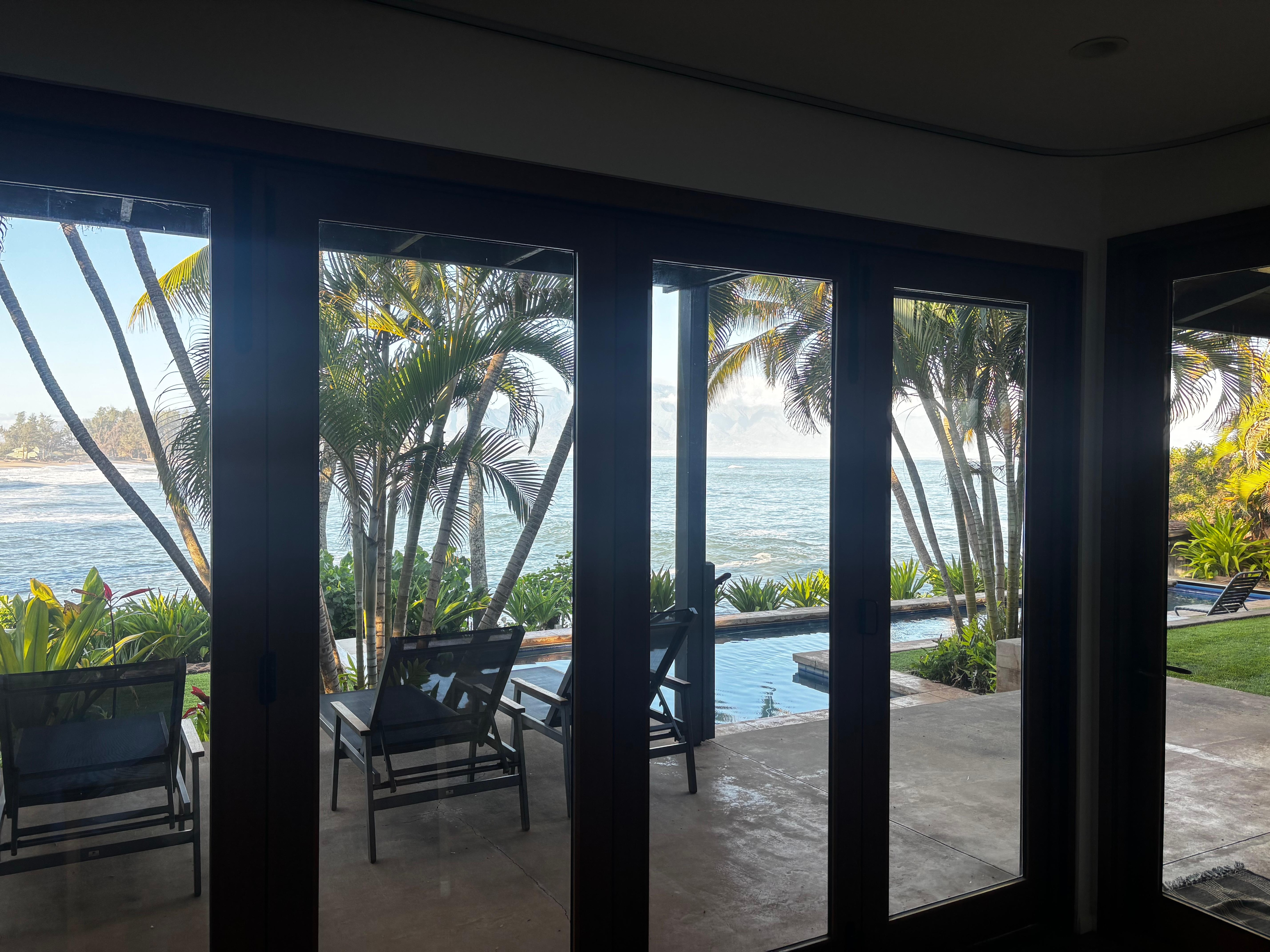 view from the living room