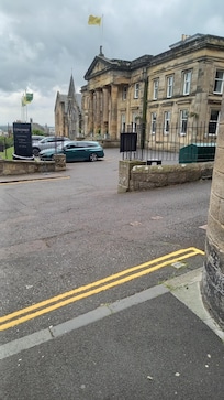 A view of the outside of the hotel