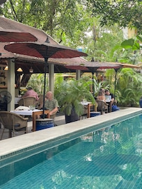 Breakfast by the pool