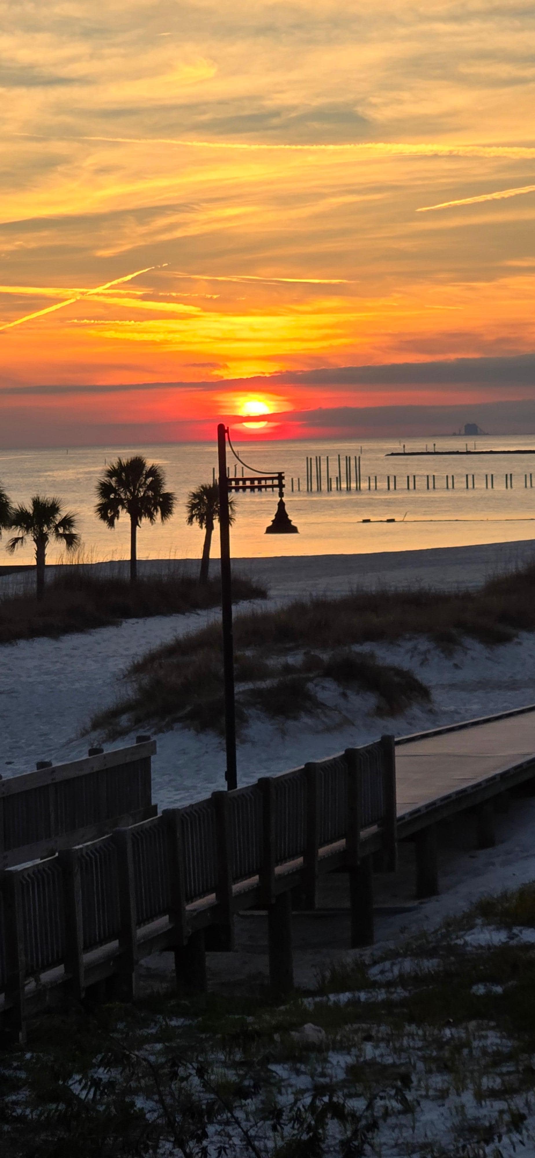 Taken off the steps at the Reef restaurant
