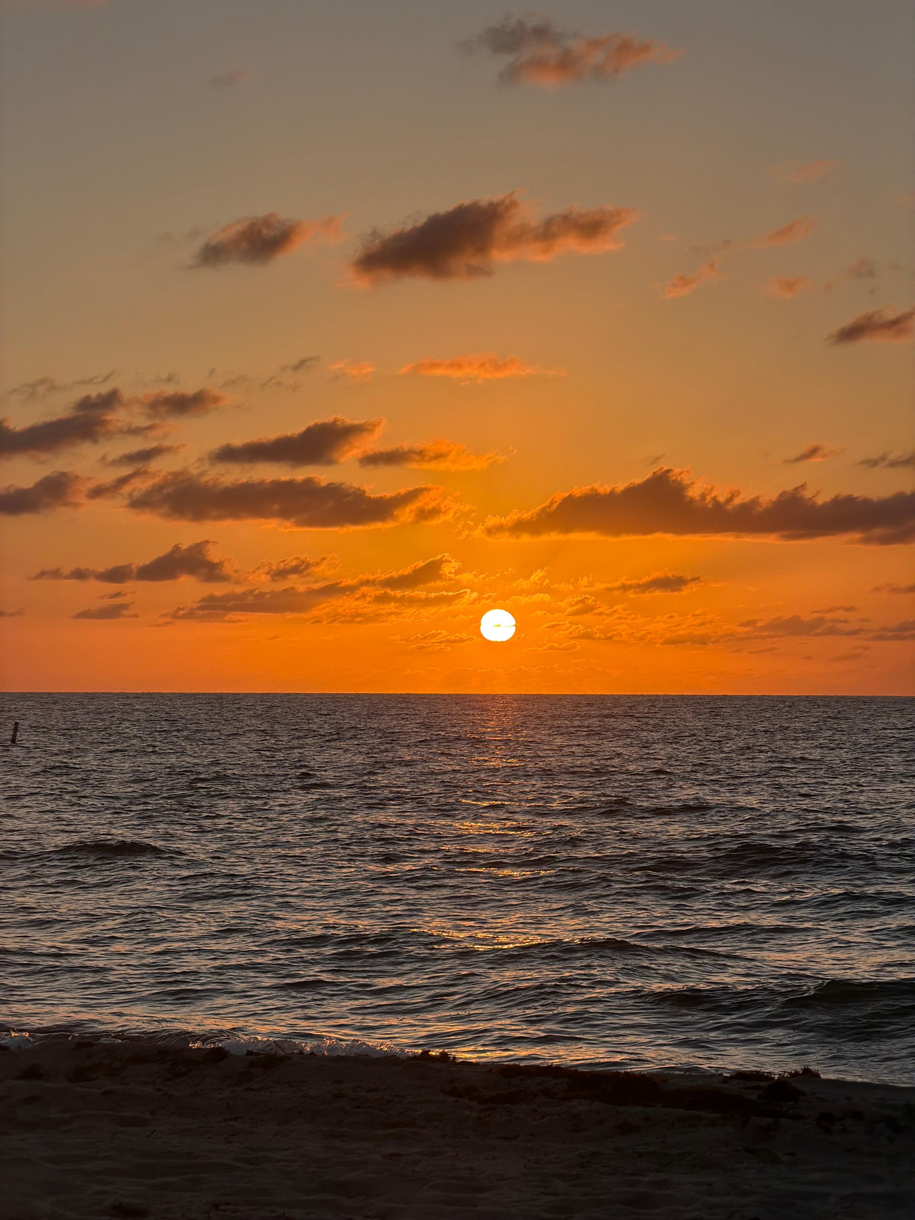 The sunrise 