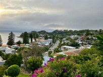 View towards surf beach
