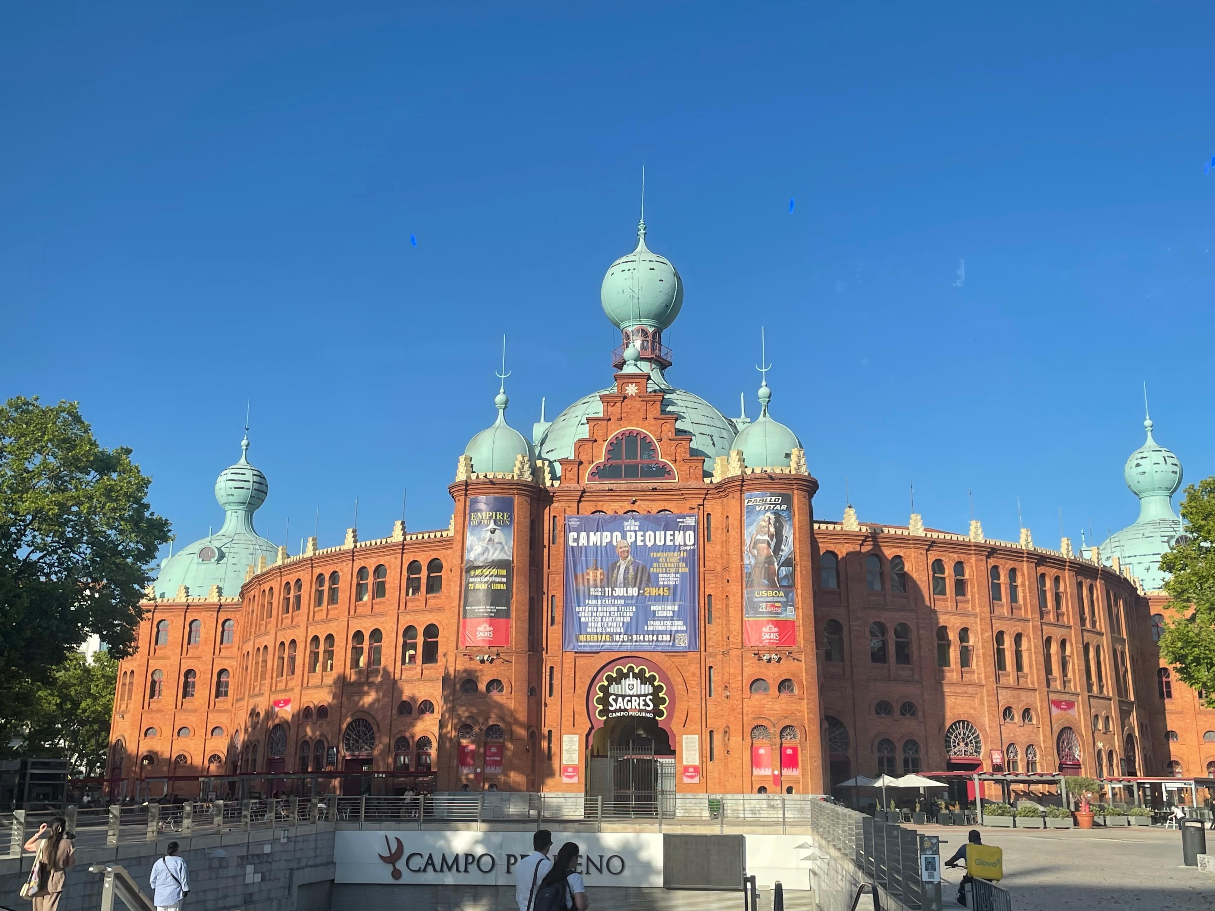 Campo Pequeno shopping mall. Right across from Hotel
