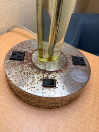 Rusty light on “desk” area