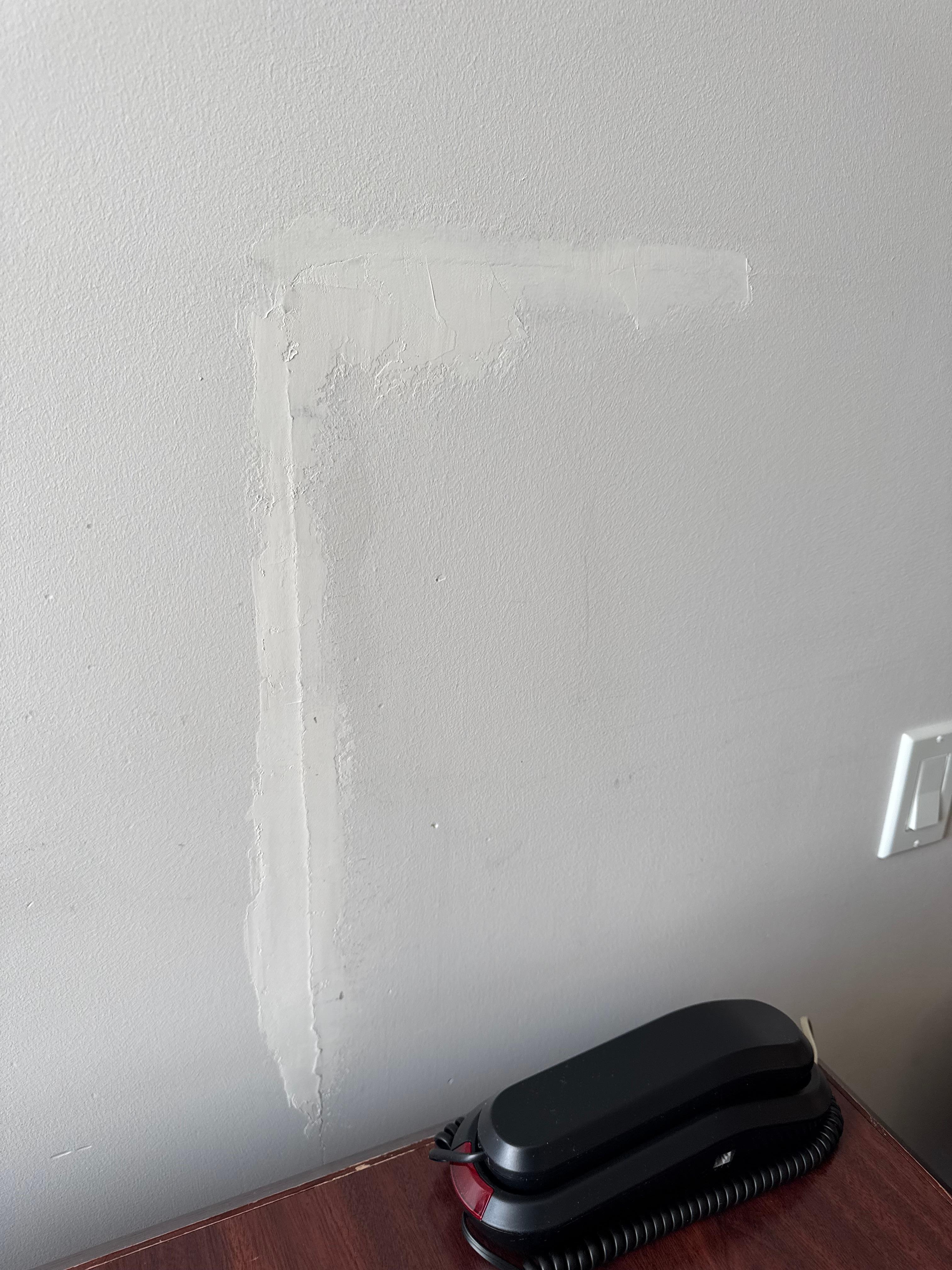 Patched wall