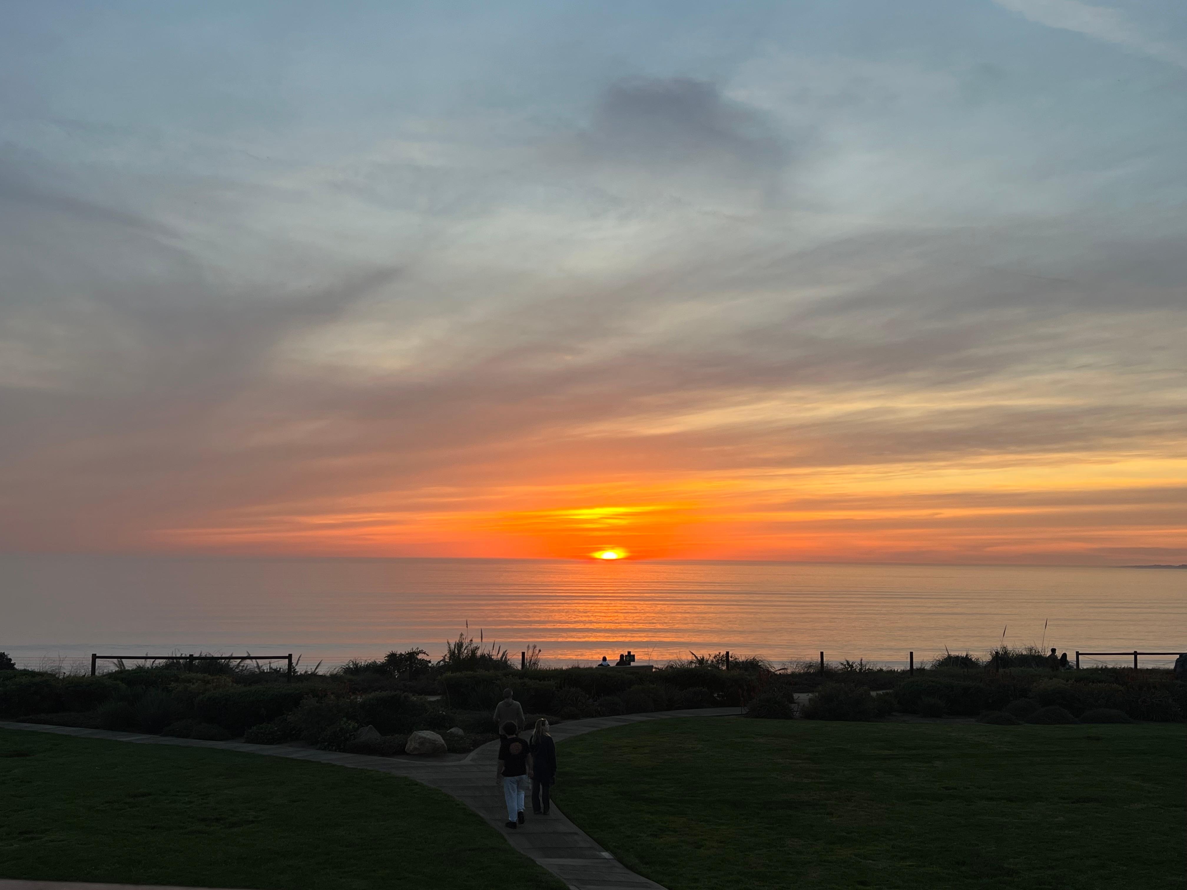 Sunset from the deck