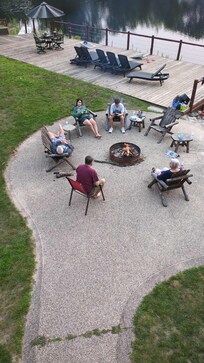 Lovely firepit for family time and s'mores
