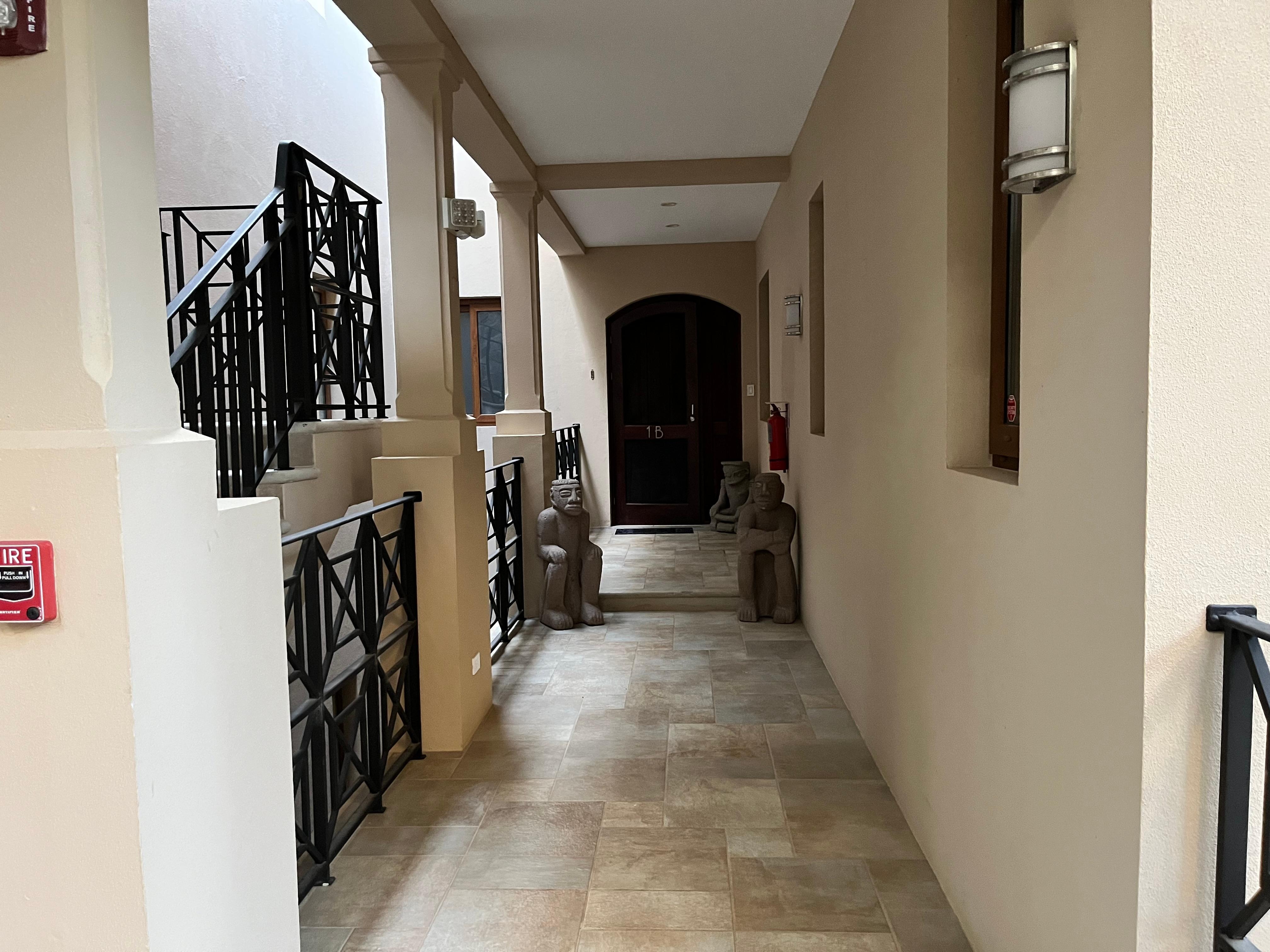 You can choose either the elevator or stair options to the entrance. 