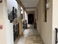 You can choose either the elevator or stair options to the entrance.