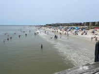 Beaches were clean and nice. Busy in the weekend but not as much during the week.